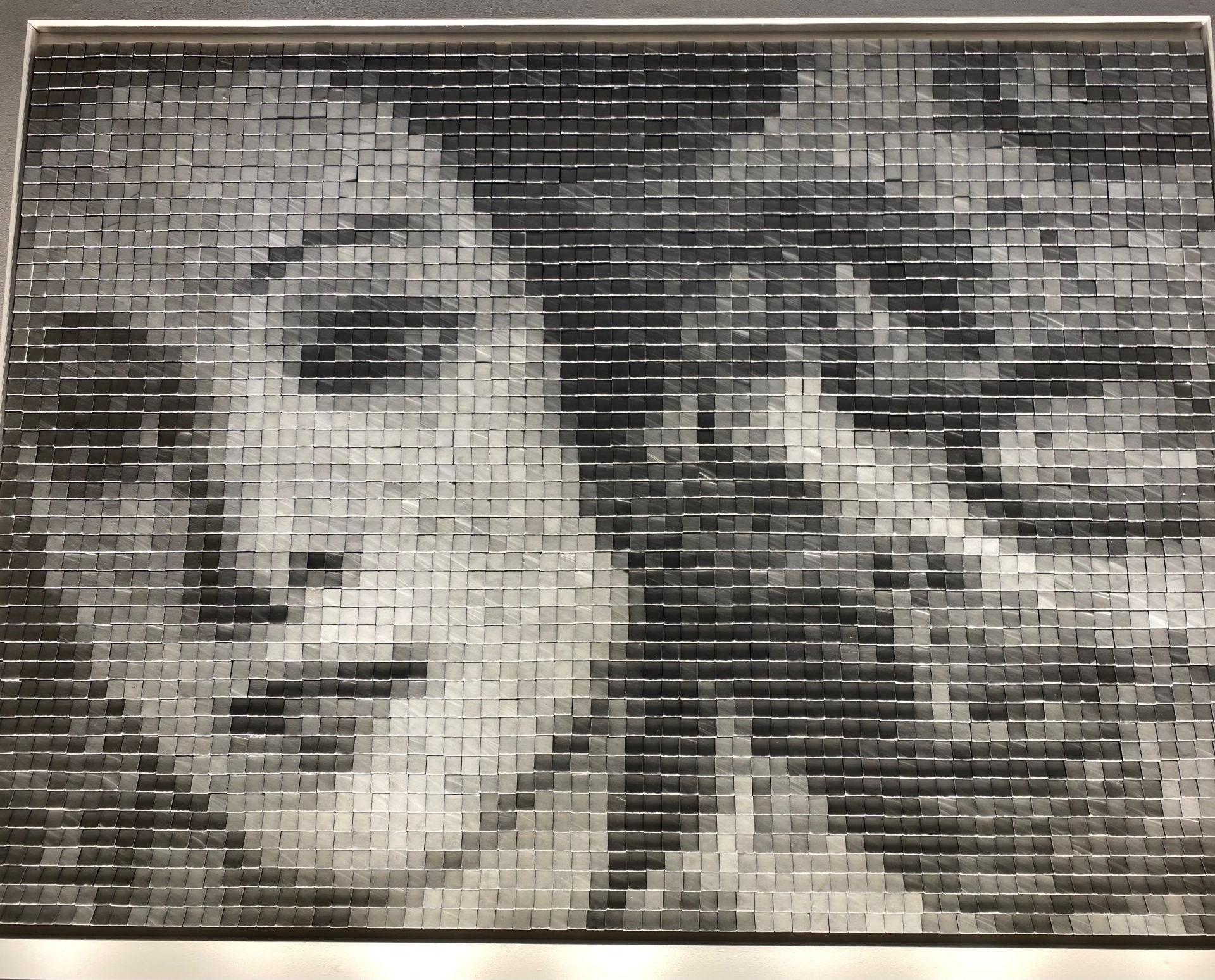 Marble Pointillism artwork inspired by The Birth of Venus