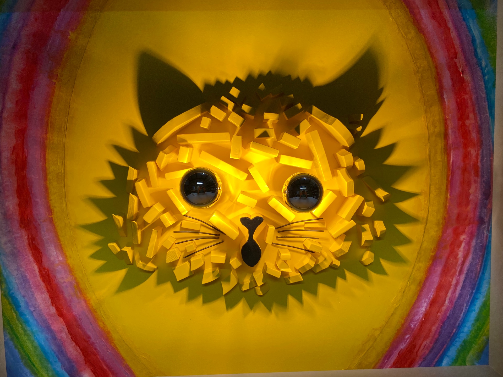 Wainbow Cat, homage to Louis Wain