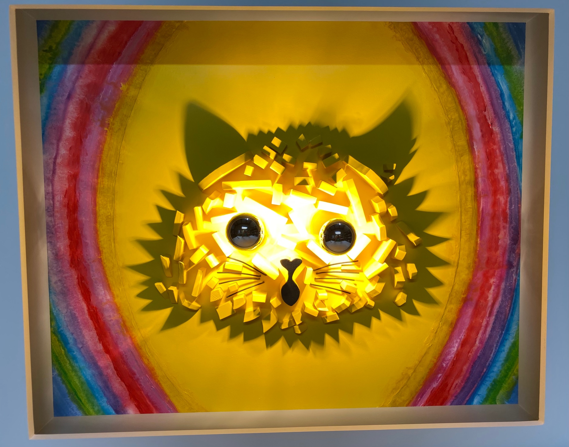 Wainbow Cat, homage to Louis Wain