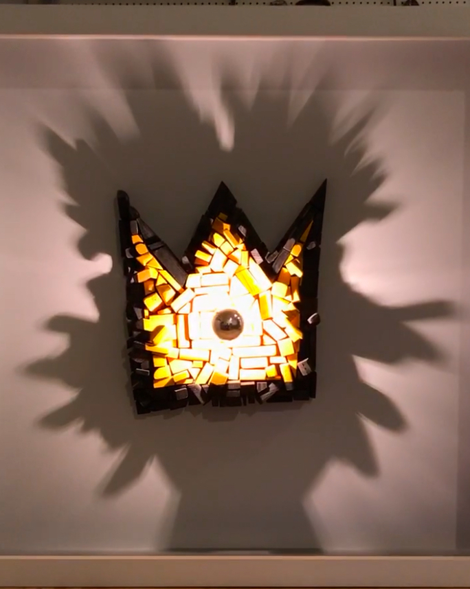 Dual-Image Silhouette, homage to Jean-Michel Basquiat